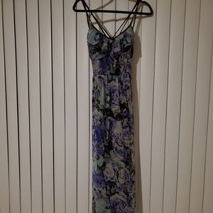 Beautiful floral watercolor dress